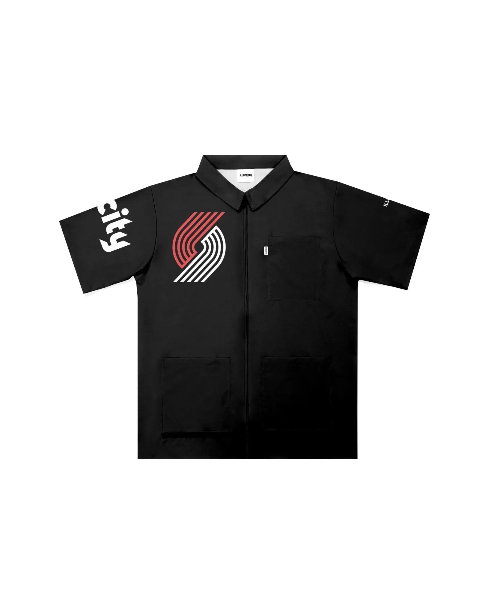 Portland Trail Blazers "Big Logo" Traditional Barber Jacket