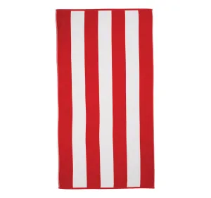 Portofino 86x160cm Beach Towel Red