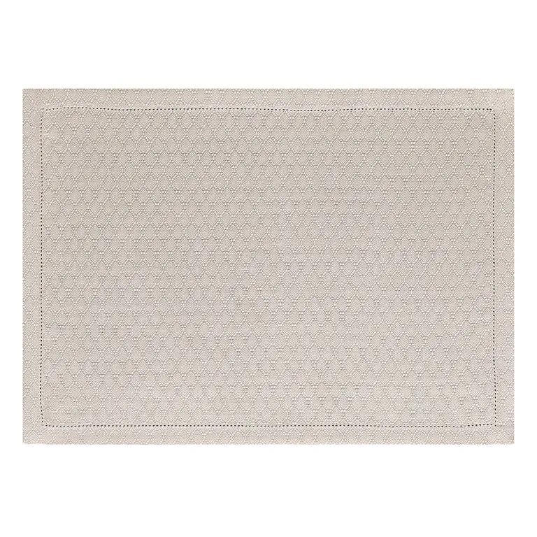 Portofino Geo Beige Placemats by Le Jacquard Français