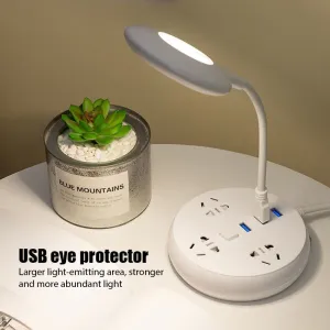 Portátil USB pequena lâmpada de mesa controle de voz USB pequena lâmpada de mesa controle de voz inteligente Mini Folding Light Table Lamps Eye Protection Learning Desk Lamp