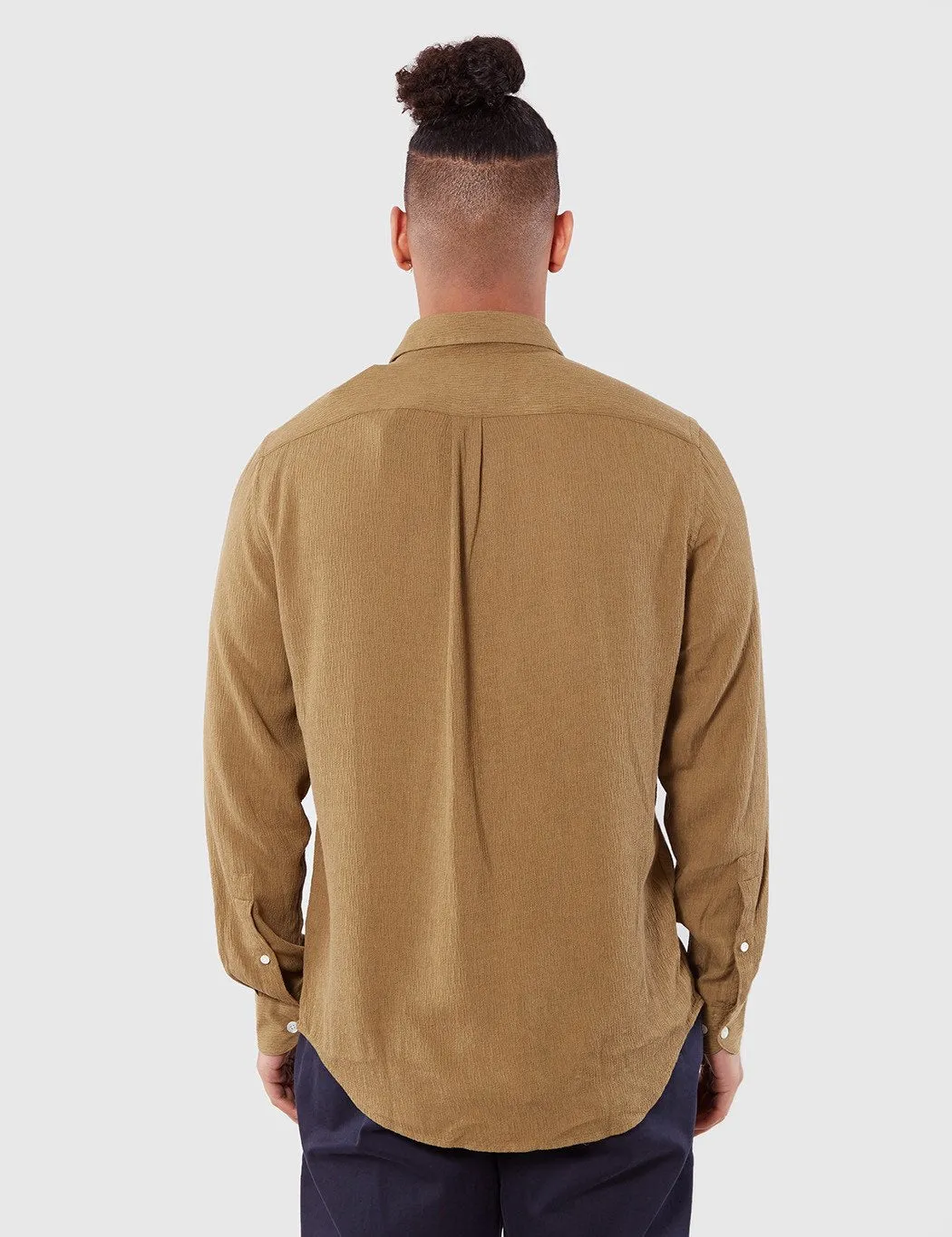 Portuguese Flannel Seda Shirt - Olive