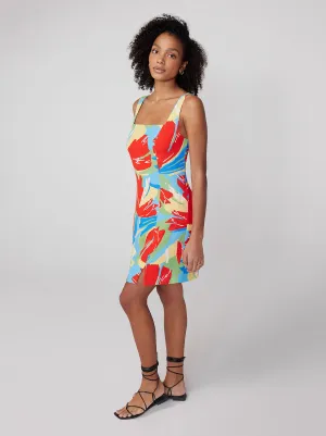 Posey Abstract Print Mini Dress