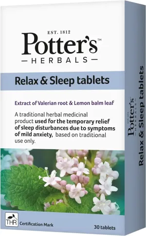 Potter's Relax and Sleep 30 Tablets