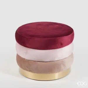 Pouf 3 Strati Pink EDG Enzo De Gasperi