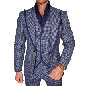 Powder Mica Blu Boucle Jacket @ The Vault