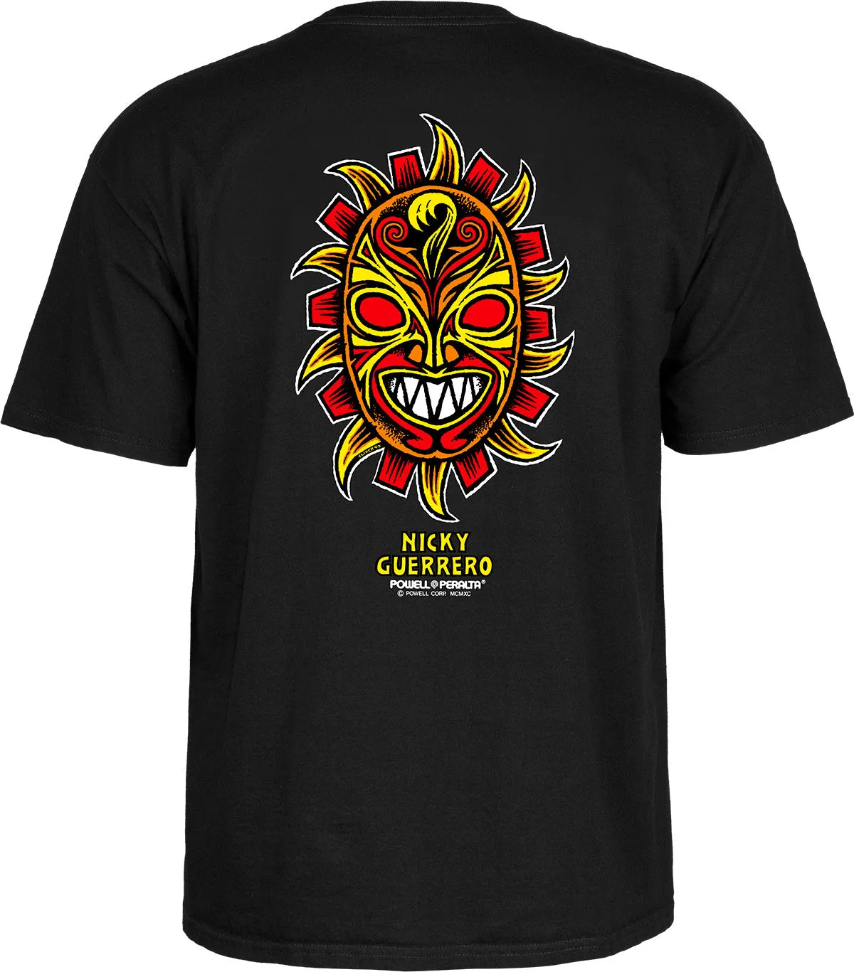 Powell Peralta Nicky Guerrero Mask T-Shirt - Black