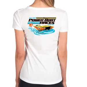 Power Boat Races Women's V-Neck