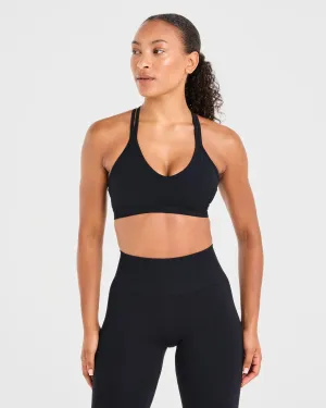 Power Seamless Sports Bra - Black