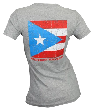 PR Square Flag Ladies S/S T-Shirt