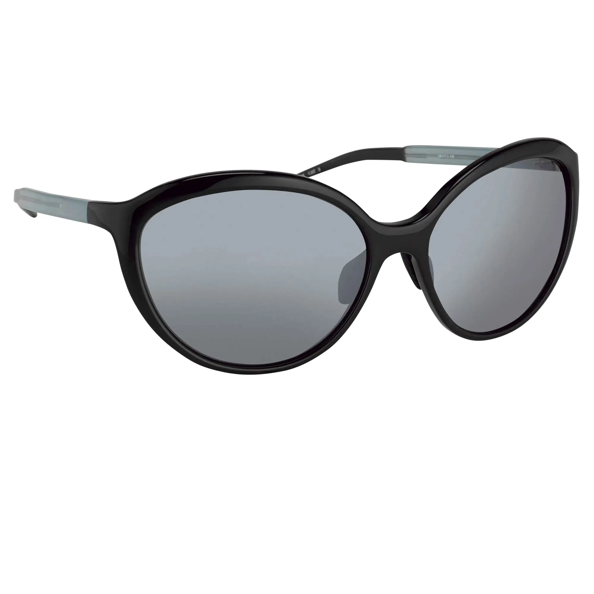 Prabal Gurung Sunglasses Oversized Black and Silver