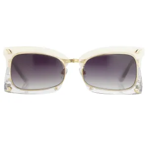 Prabal Gurung Sunglasses Rectangular White and Purple