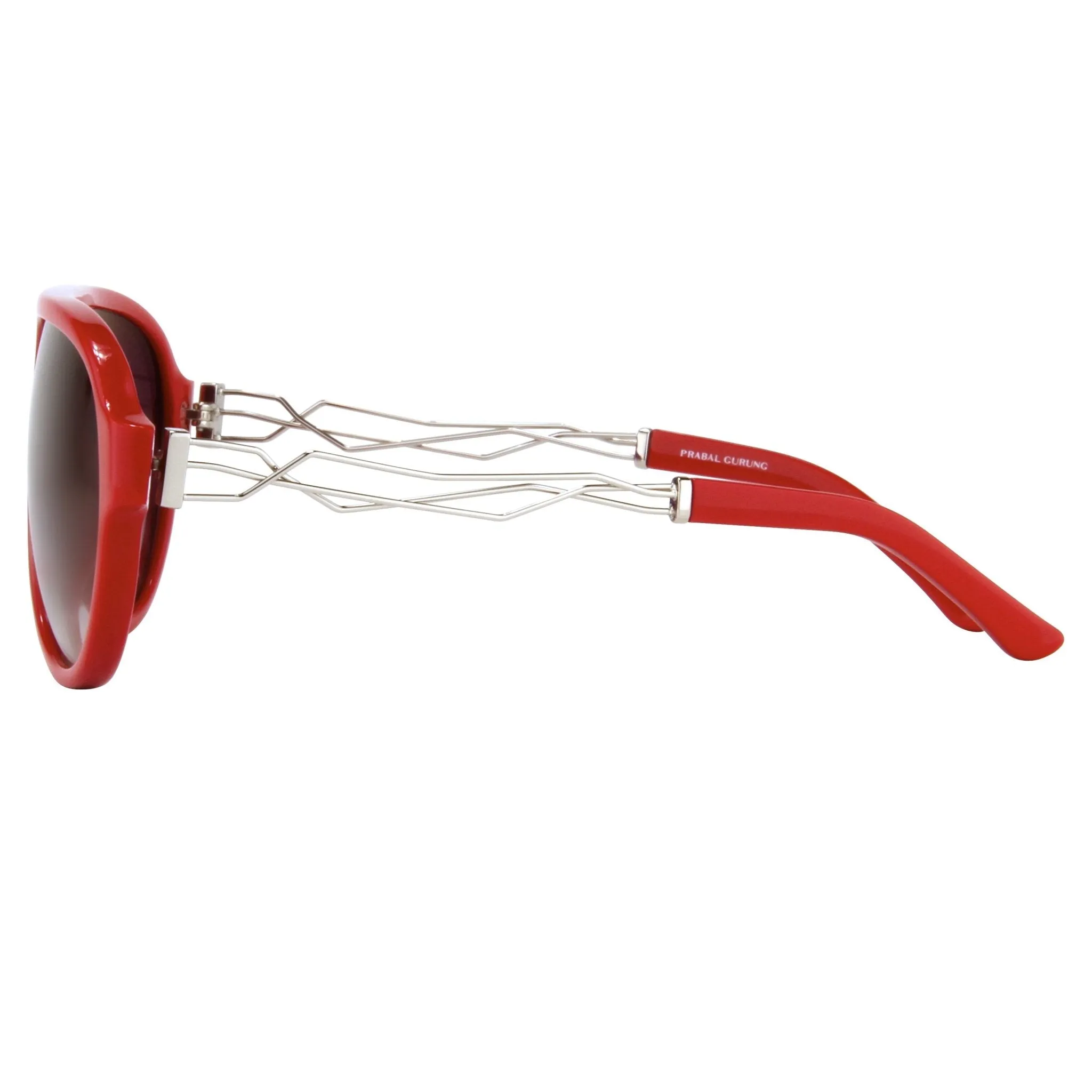 Prabal Gurung Sunglasses Red and Grey