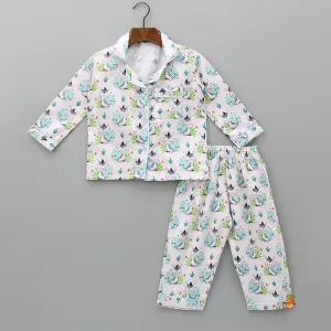 Pre Order: Cute Baby Zebra Printed Sleepwear Set