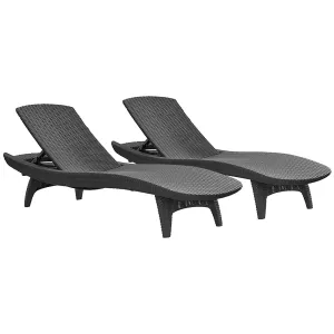 PRE ORDER: DEC. - Keter Pacific Sun Loungers - 2 PACK