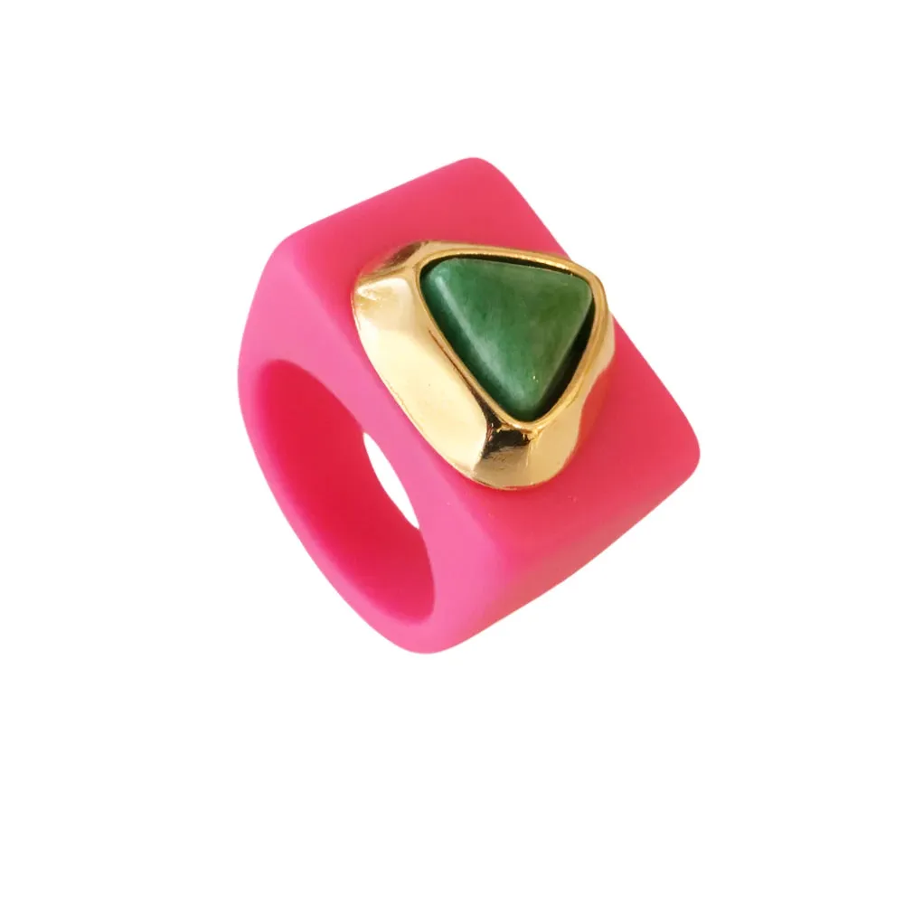 (PRE-ORDER ONLY) ÉMOLO RINGS WITH NATURAL STONES