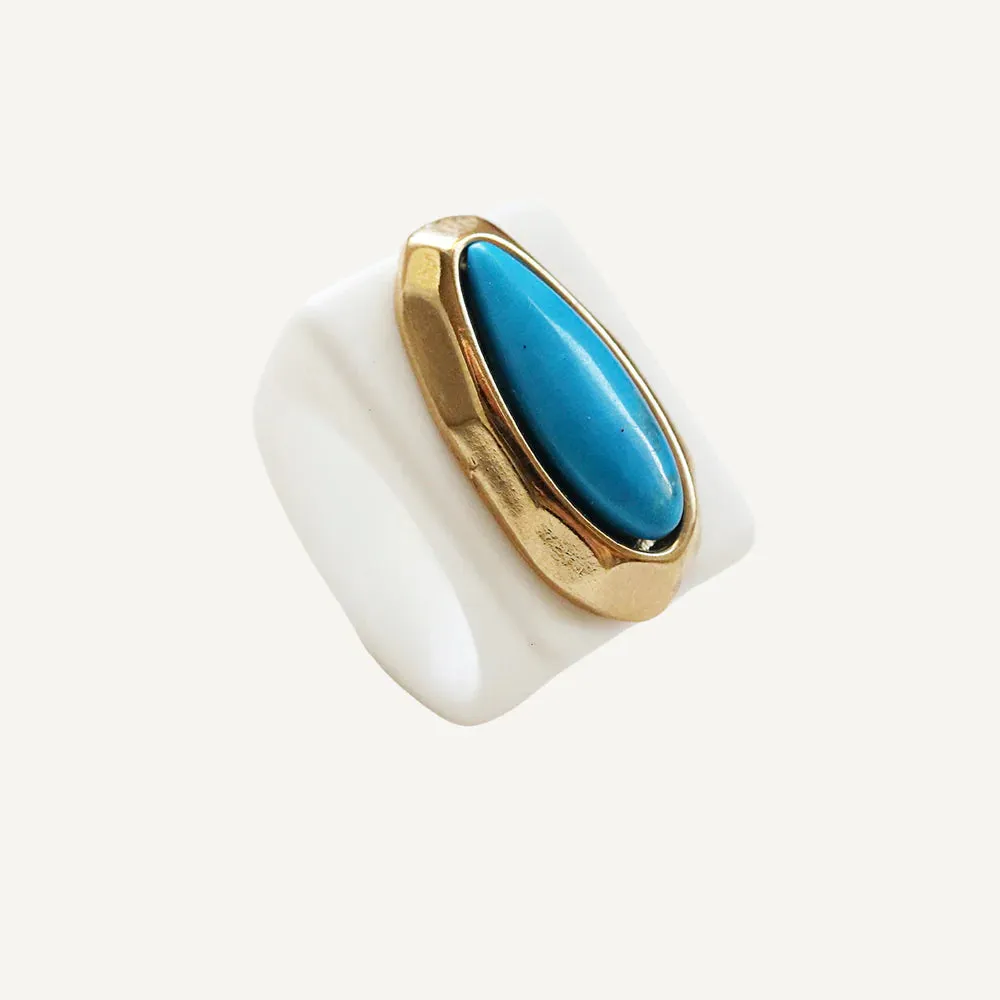 (PRE-ORDER ONLY) ÉMOLO RINGS WITH NATURAL STONES