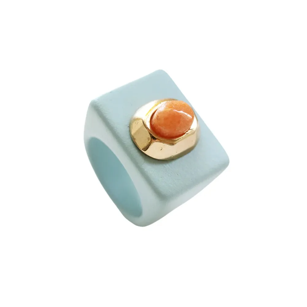 (PRE-ORDER ONLY) ÉMOLO RINGS WITH NATURAL STONES