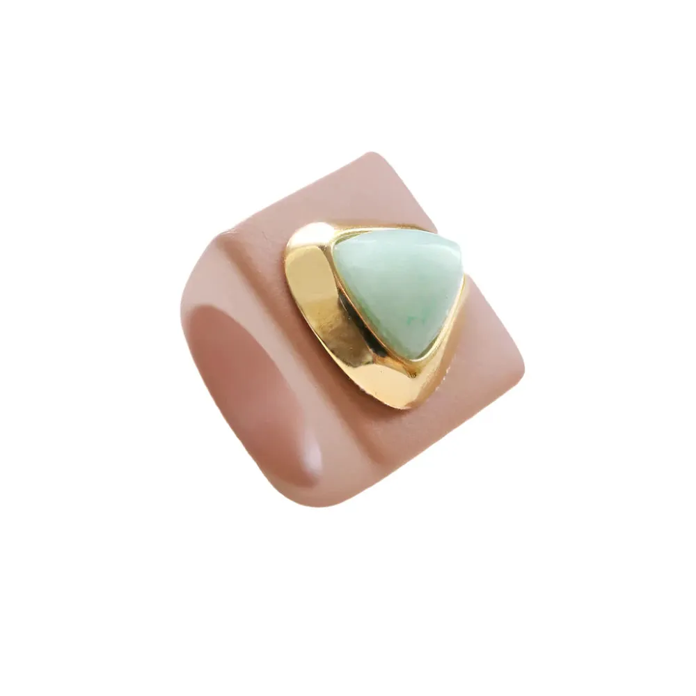 (PRE-ORDER ONLY) ÉMOLO RINGS WITH NATURAL STONES