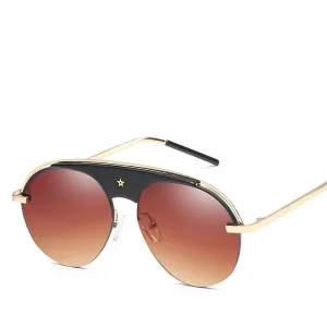 Pre Order:  Retro Single Bridge Star Sunglasses