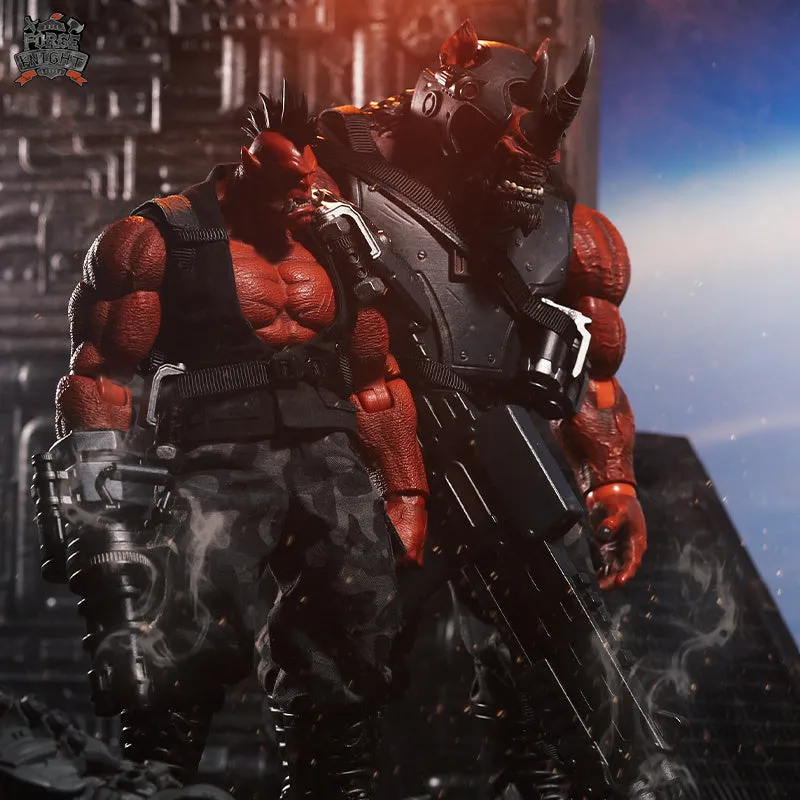 【PRE-ORDER】Custom “Brothers of Fire”set for XesRay studio Red Rhino & Memory Toys Red orc