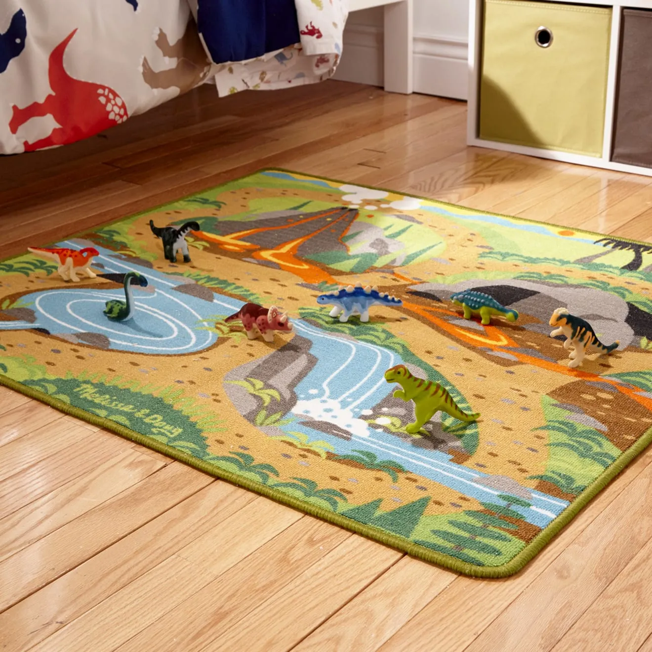 Prehistoric Playground Dinosaur Rug