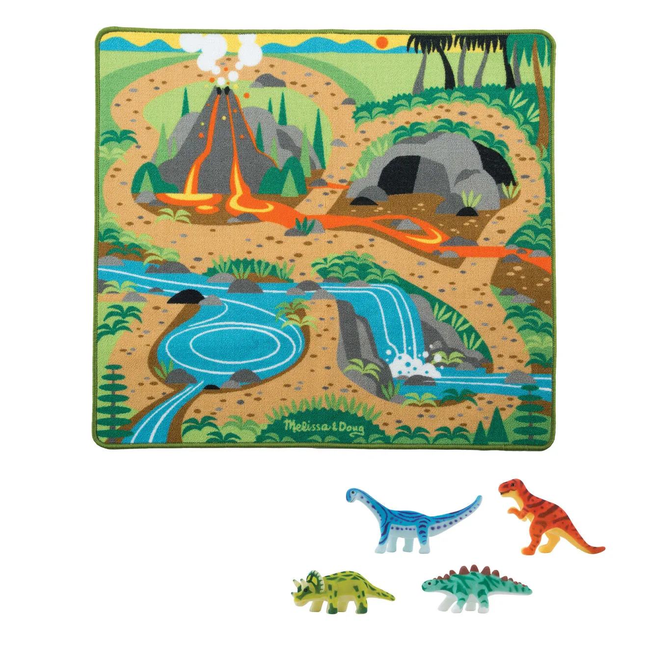 Prehistoric Playground Dinosaur Rug