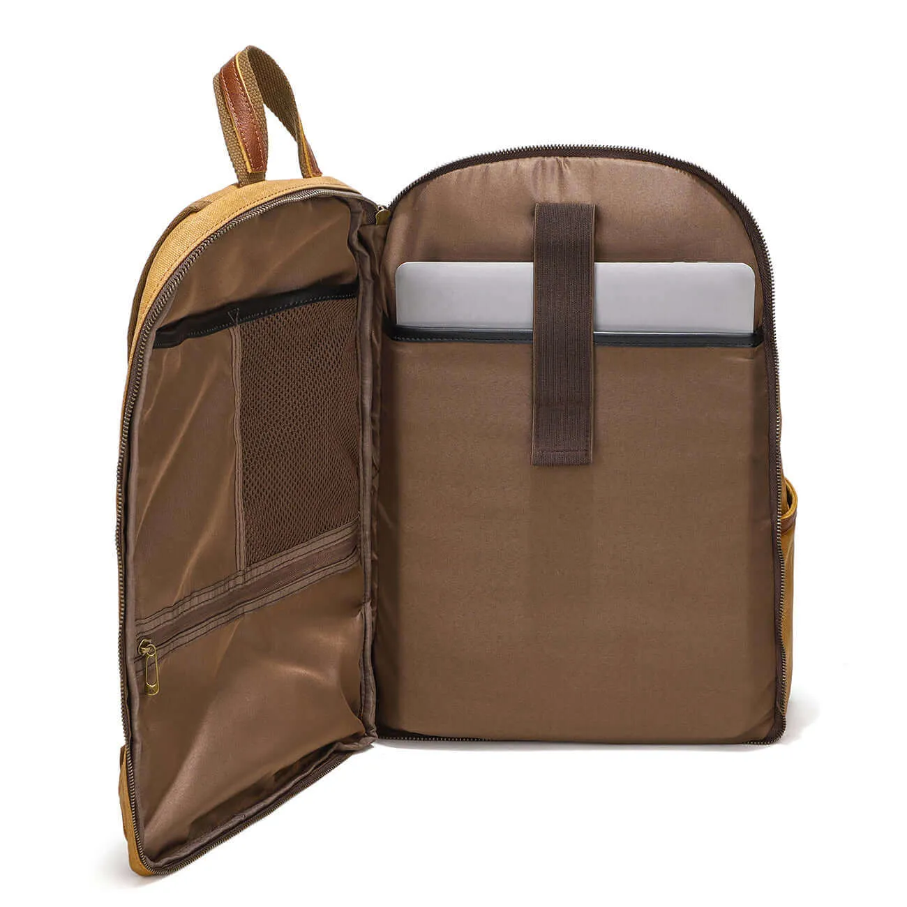 Premium Crafted Canvas Backpack - Fits 16" Laptops 19L