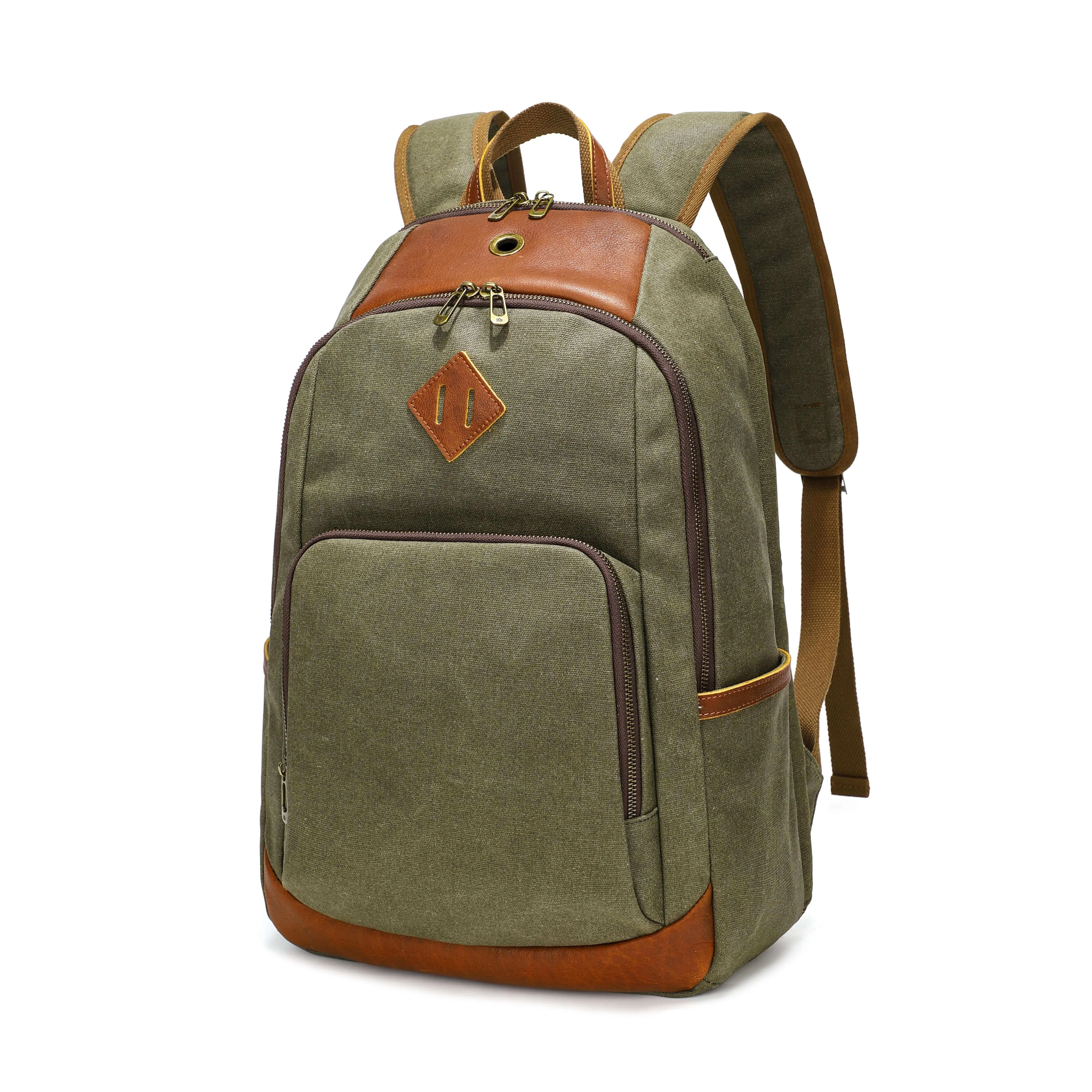 Premium Crafted Canvas Backpack - Fits 16" Laptops 19L