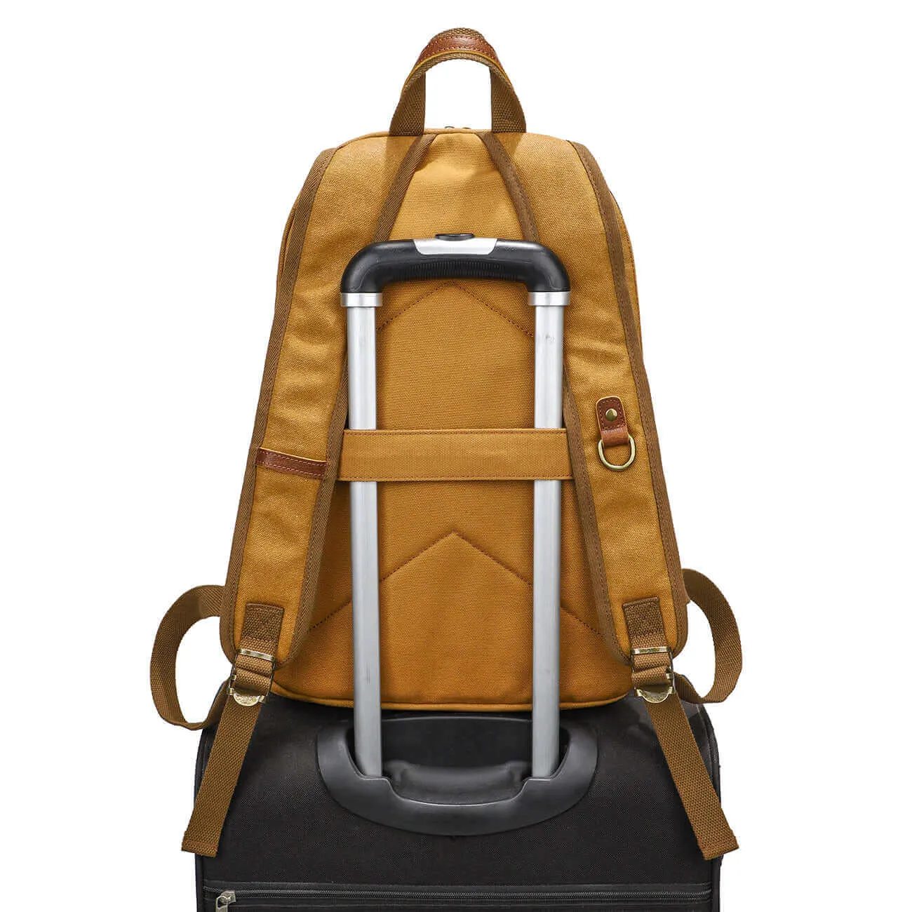 Premium Crafted Canvas Backpack - Fits 16" Laptops 19L