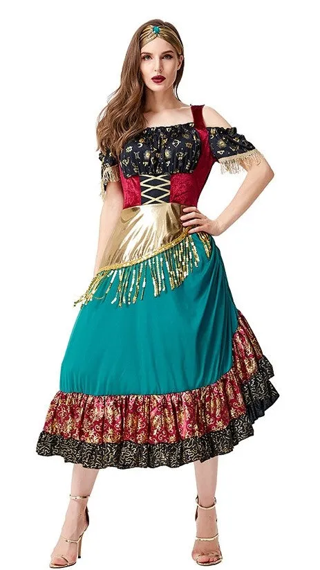 Premium Gypsy Halloween Sexy Womens Costume