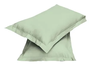 Premium Mint Green Standard Size 2 Piece Set Pillow Cover 50x75cm with Super soft Brushed Fabric