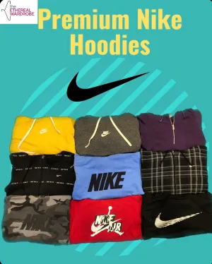 Premium Nike Hoodie Sweatshirts, Including Vintage Pieces and Mostly Embroidered Logos