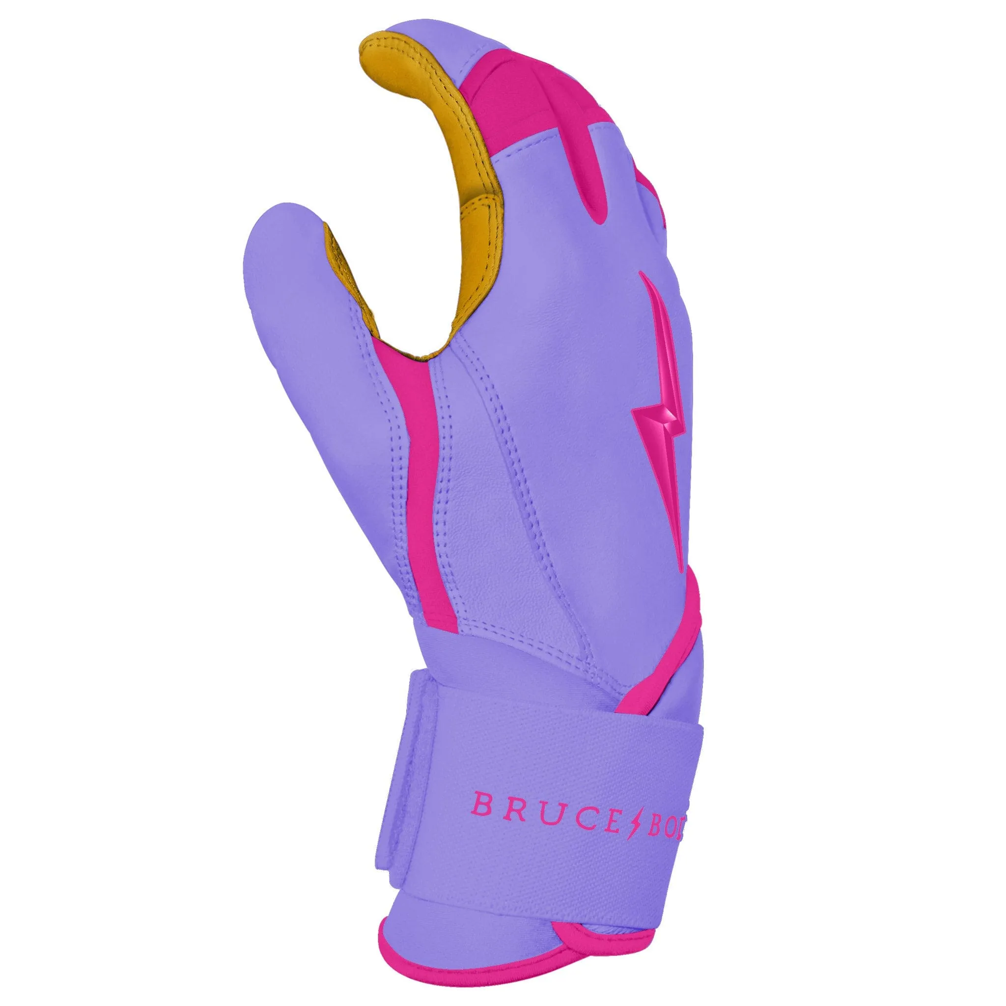 PREMIUM PRO BADER Series Long Cuff Batting Gloves | LAVENDER