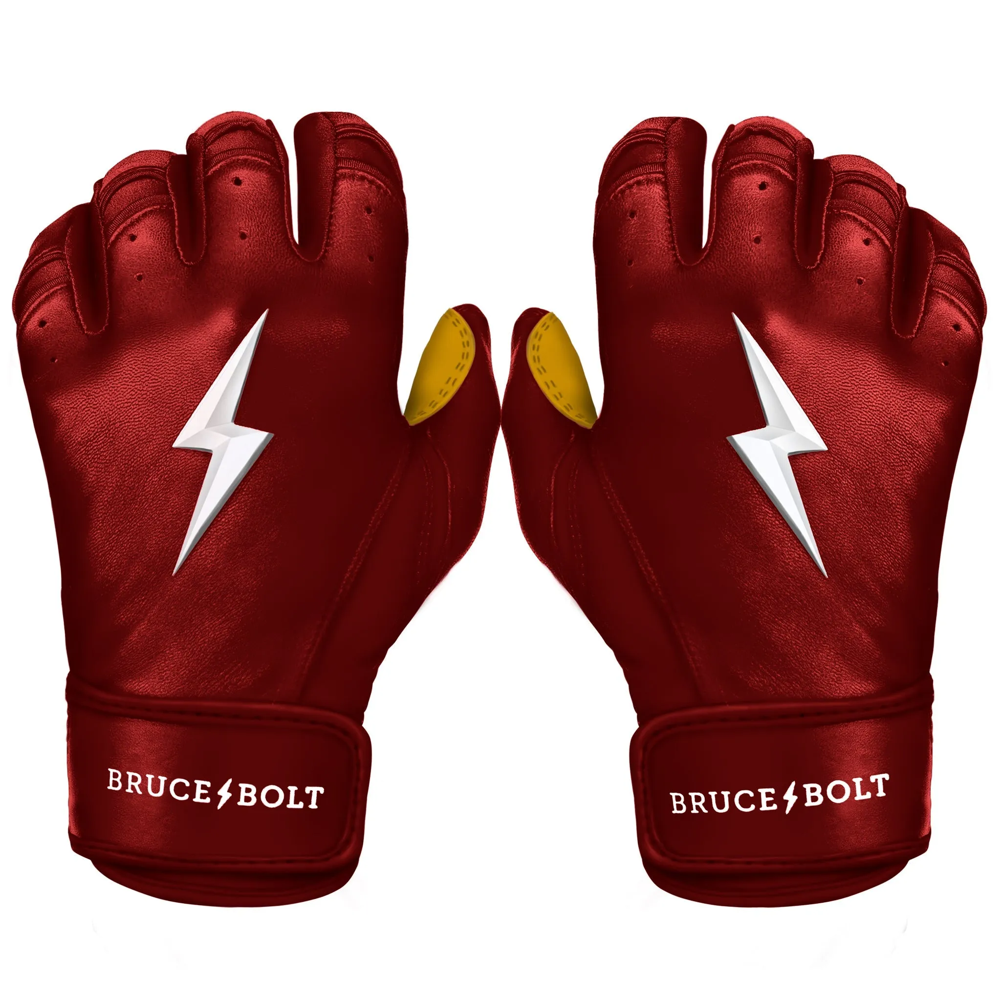 PREMIUM PRO Short Cuff Batting Gloves | MAROON