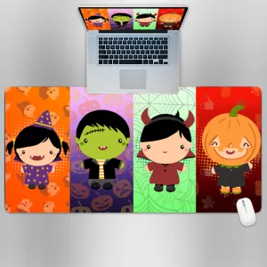 Premium PU Leather Mouse Pads | Non-Slip |Waterproof | Stylish & Durable | Cute Monster Kids