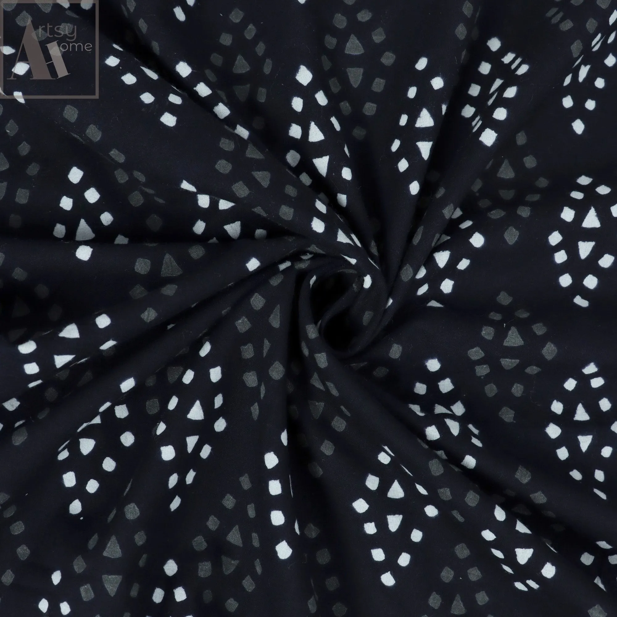 Premium Quality Black And White Cotton Fabric