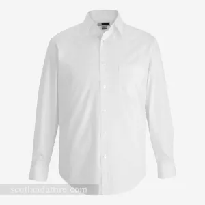 Premium Quality Scottish White Dress Shirt - Traditional Shirt for Kilt and Formal Wear