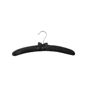 Premium Satin Coat Hangers 3 Pack Black