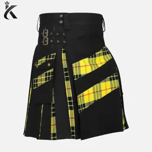 Premium Scottish Modern Hybrid Cotton & Tartan Wedding Kilt - Made to Order