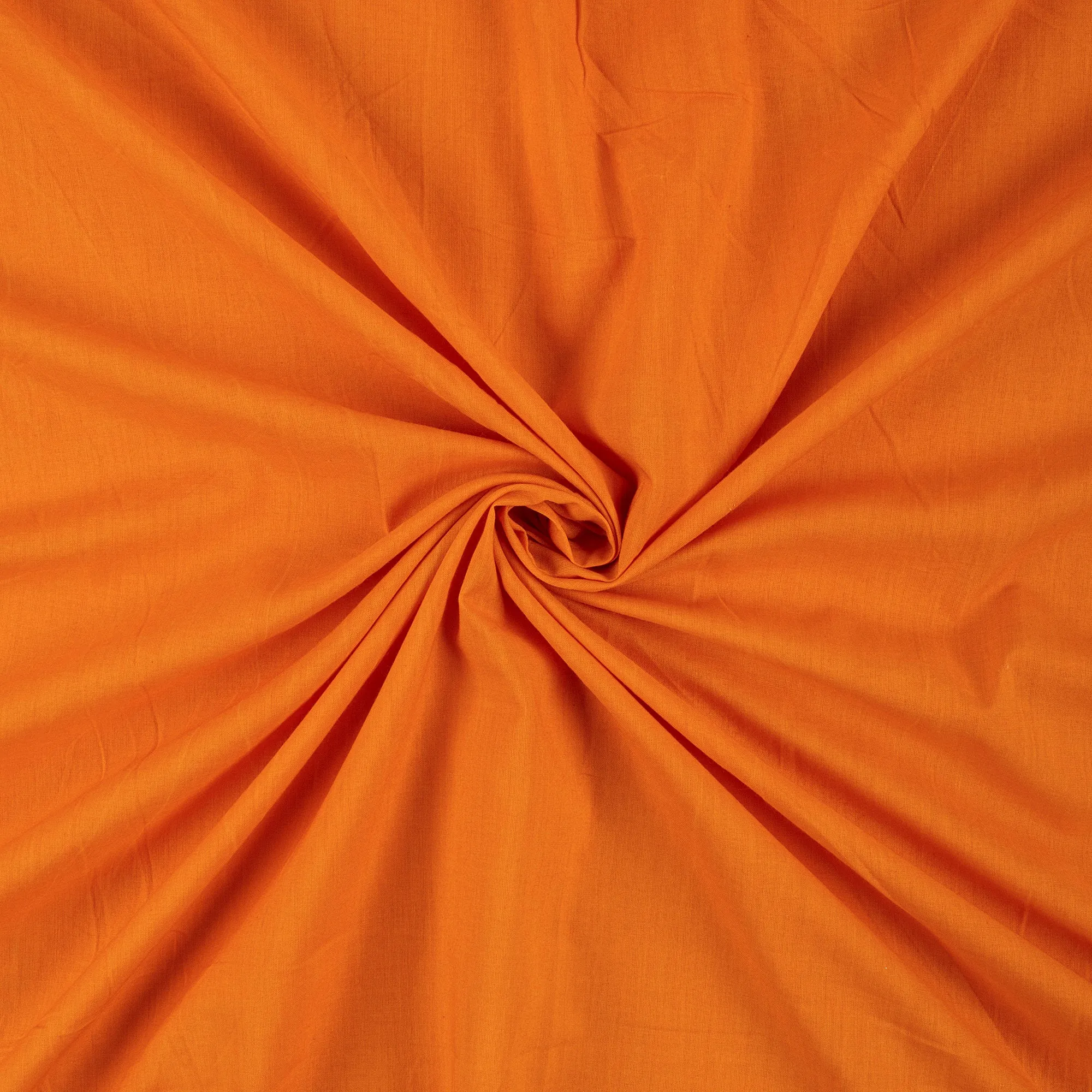 Premium Soft Organic Dyed Solid Orange Fabric