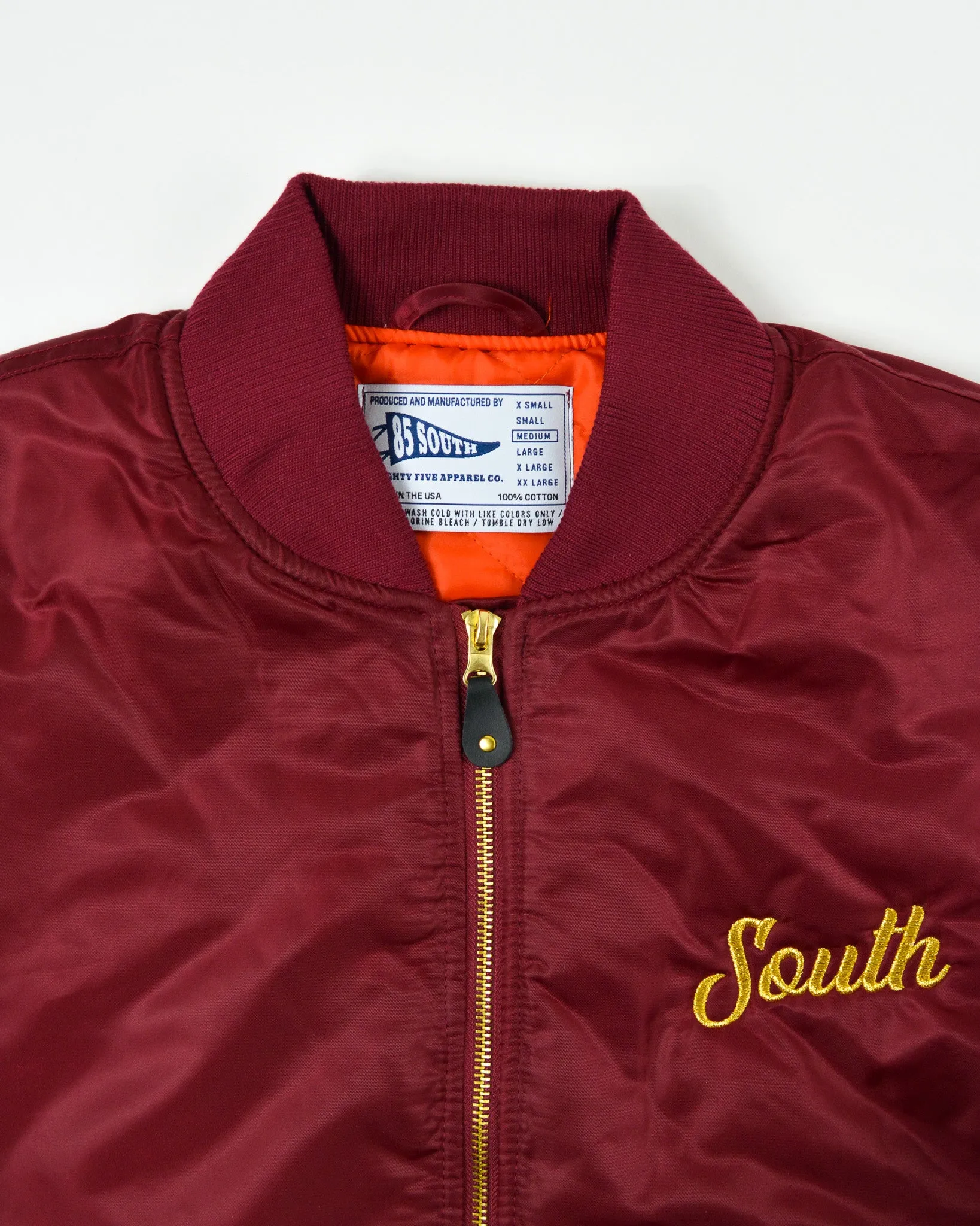 Premium South Bomber Jacket - Merlot