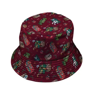 Present Mimics Red Bucket Hat