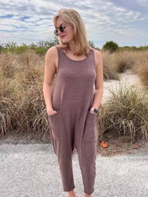 PRESTON JUMPSUIT  IN BROWN