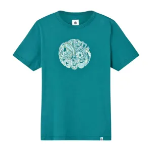 Pretty Green Itchycoo Paisley Printed Logo Green T-Shirt