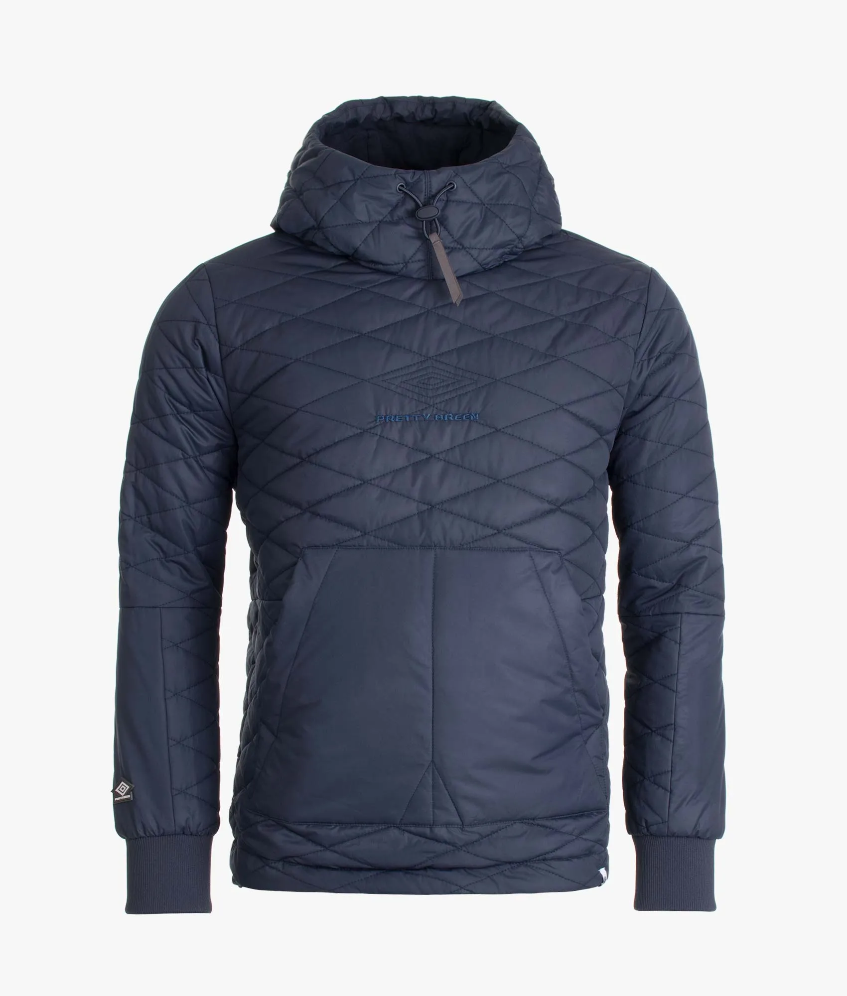 Pretty Green X Umbro Diamond Quilted Hooded Jacket