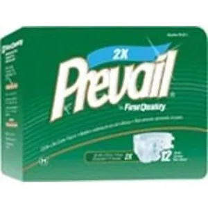 Prevail Bariatric Adult Brief, Latex Free XXL (62" to 73") - One pkg of 12 each