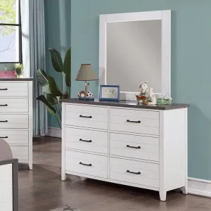 PRIAM Dresser, White/Gray