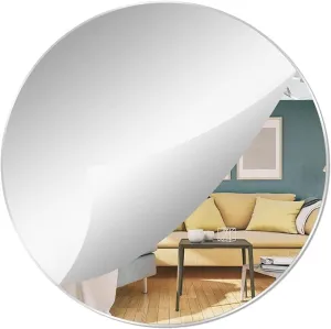 PRIBOX Elegant Silver Acrylic Mirror Sheet - Lightweight, Durable, and Versatile for Home Decor, DIY Arts & Crafts, Model Making, and Educational Applications (2mm, 8inches)