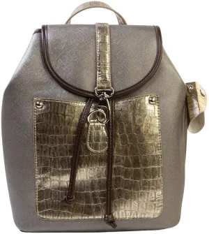 Prima Marketing Re-Design Purses -Limited Edition A603 Pewter/Gold 5.5"X13"X12"*