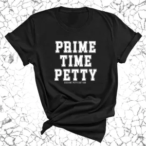 Prime Time Petty Varsity Unisex Tee